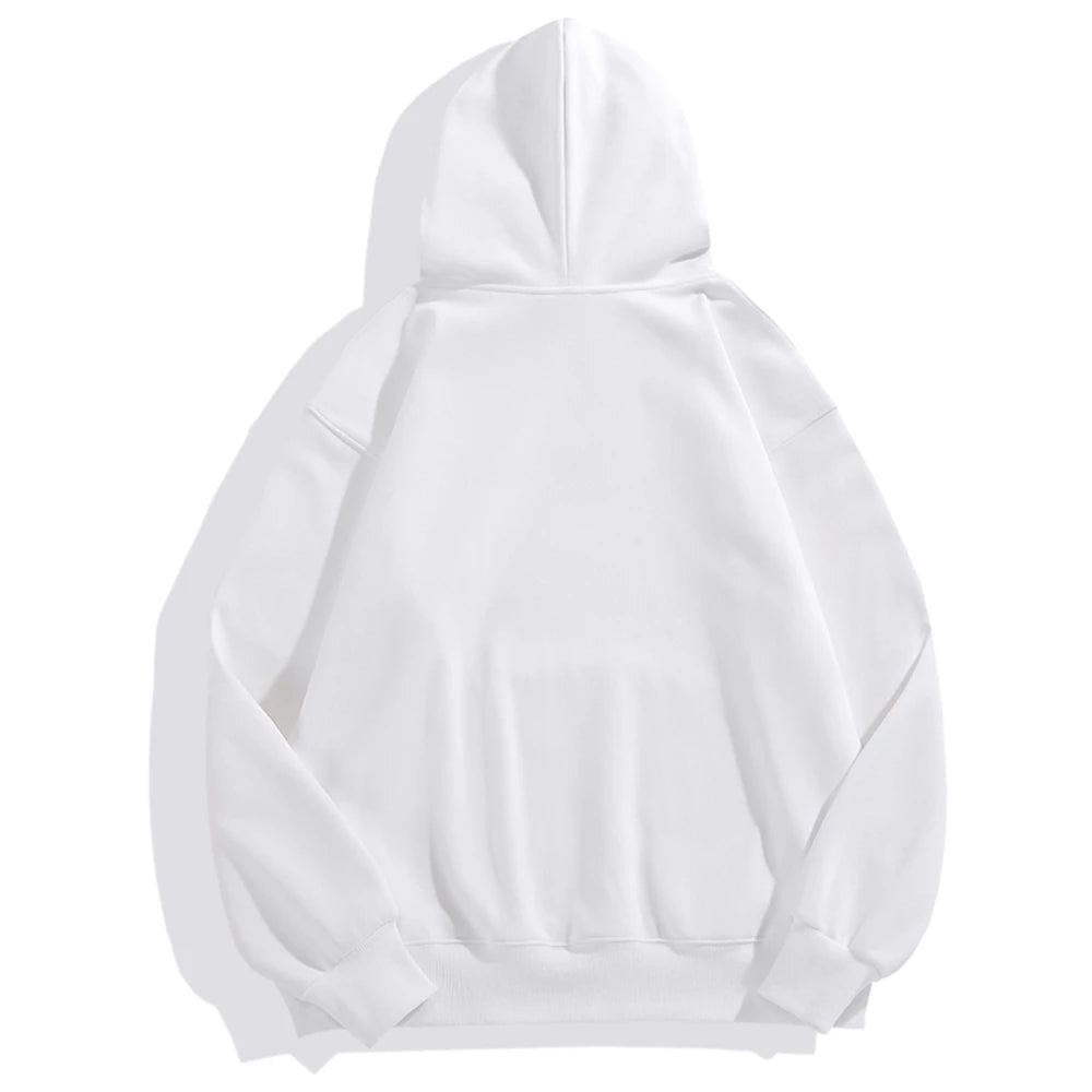 White hoodie on a white background