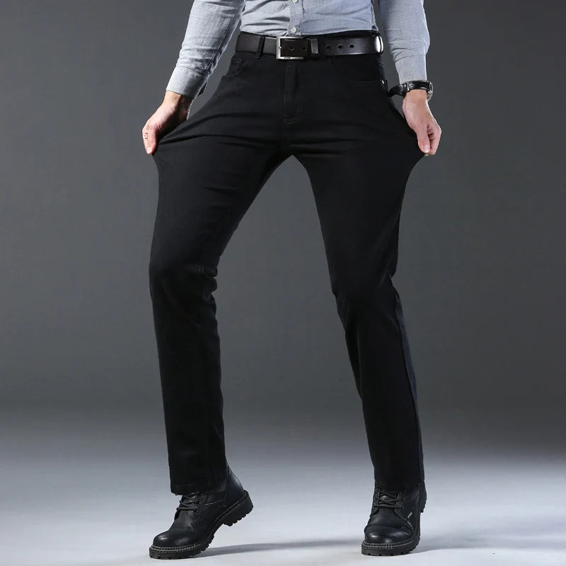 Men's New Korean Version Is Soft And Comfortable Stretch Regular Fit Jeans
