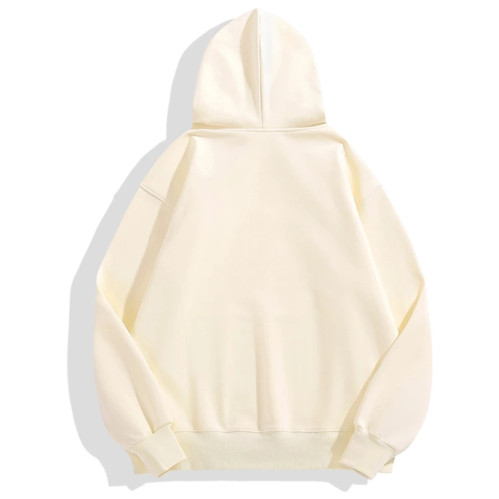 Beige hoodie on a white background