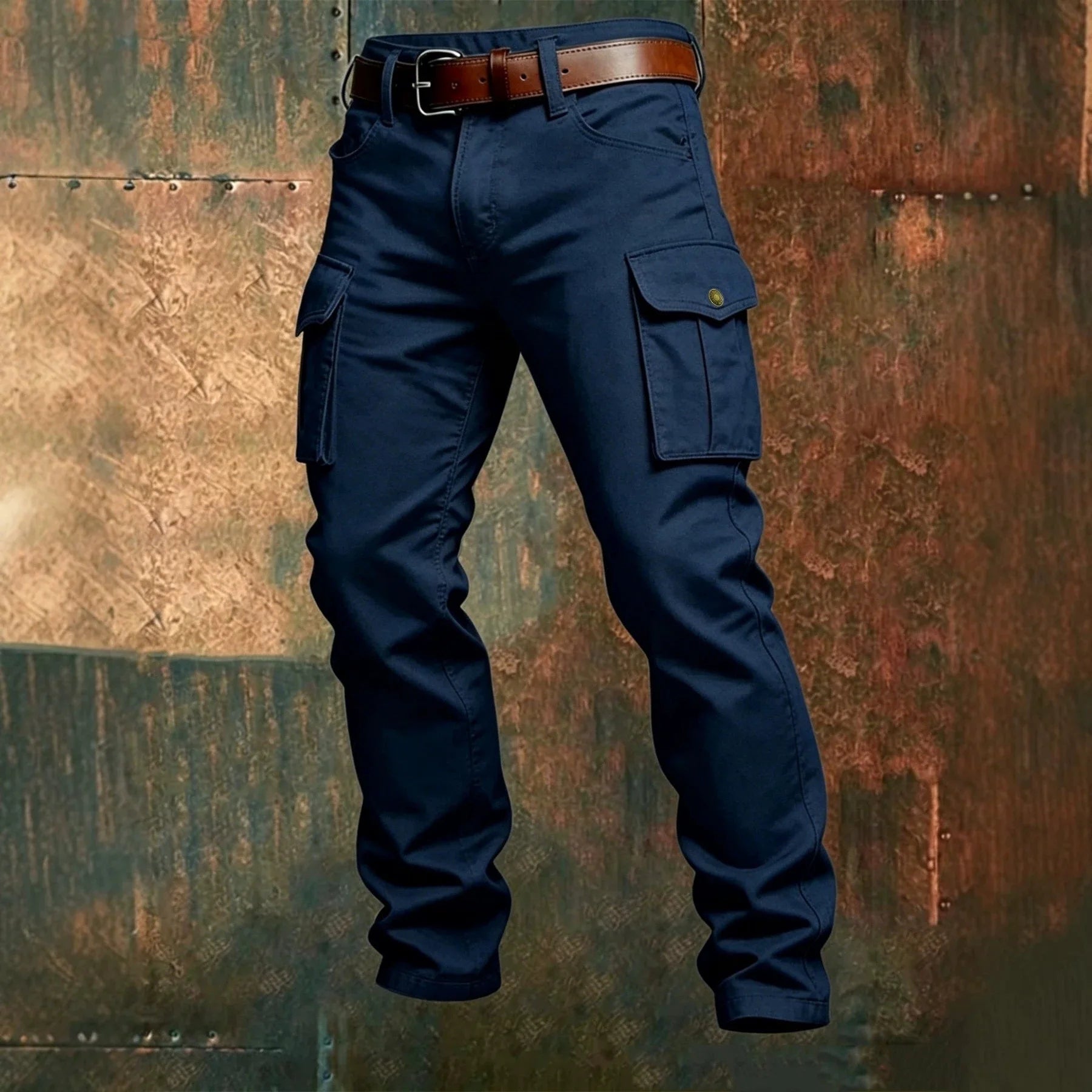 Wear Resistant Work Pant Man Multi-pocket Straight Cargo Trousers Outdoor Jogging Tactical Pants Spring Autumn Casual Trousers