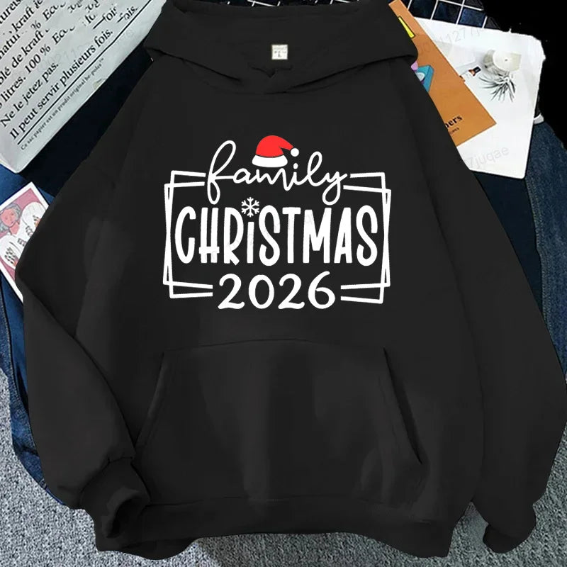 Xmas Family Crew 2026 Print Hoodies Making Memories Together Hoodies Funny Matching Holiday Sweatshirts Christmas Family Gift