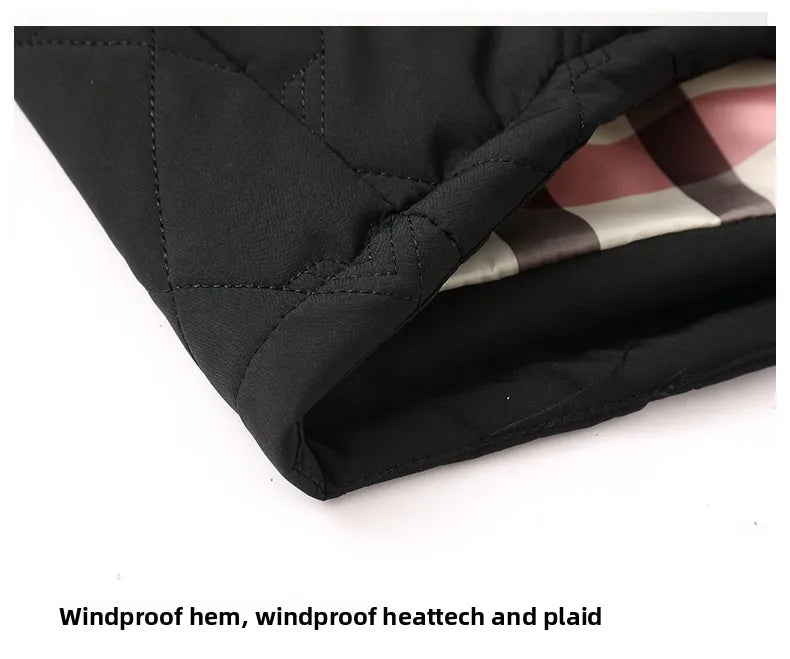 Top Grade Men Parka Jacket Windbreaker Coats Diamond Quilted Bubble Coat Middle-aged Winter Warmth Turn-Down Collar Coat