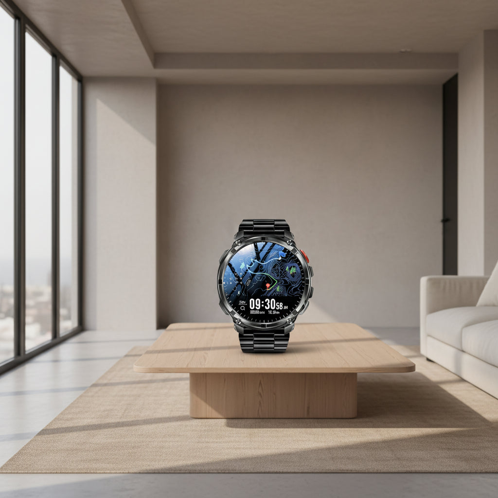 Ultra Smart Watch for Men - 1100mAh Battery, 1.7" Display