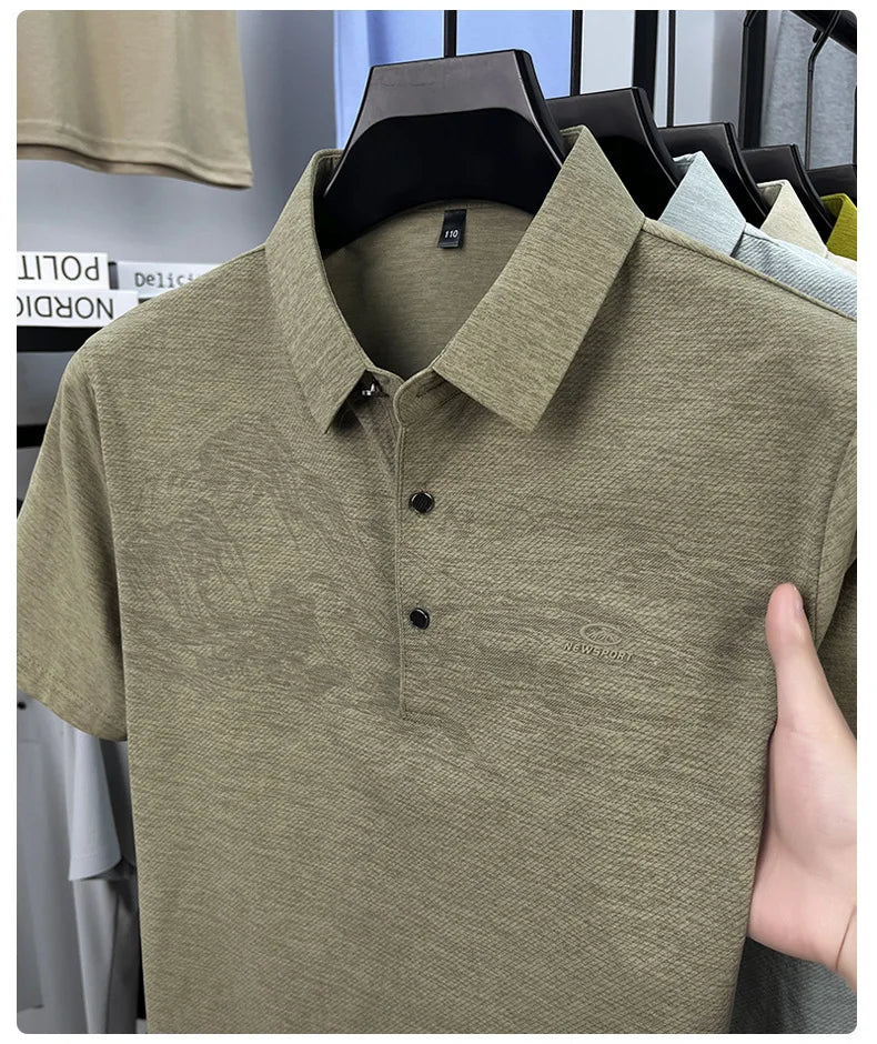 Summer New Print Comfortable Short Sleeve POLO Shirt Collar Fashion Casual T-shirt Cross-border Versatile Top