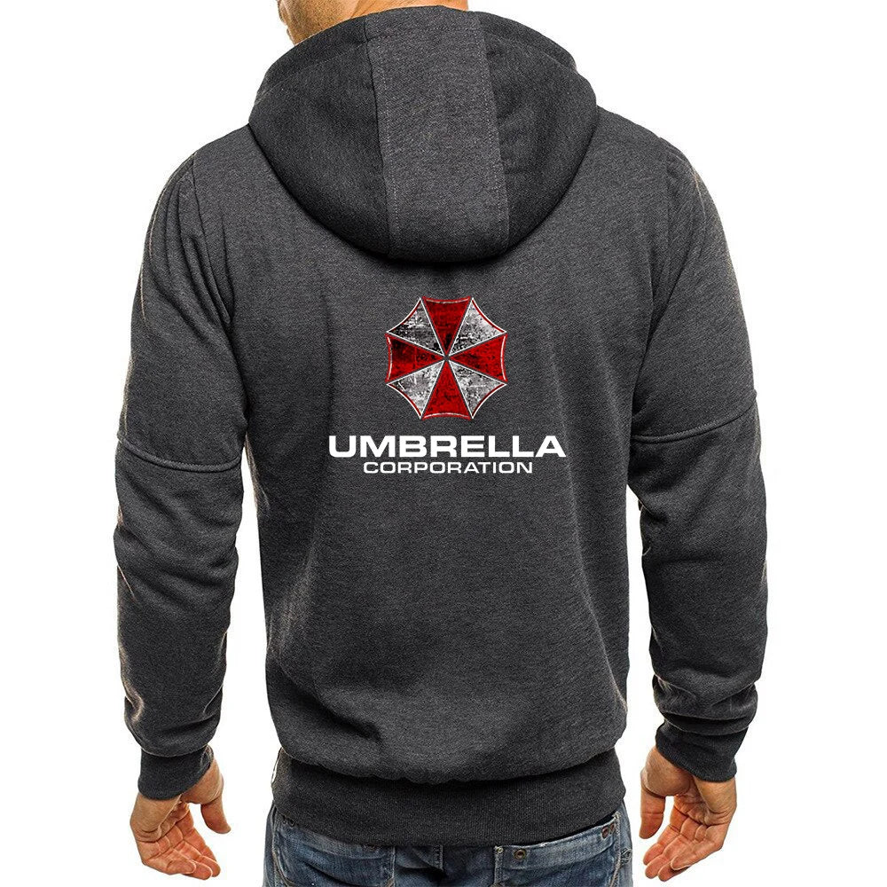 Buy Men’s Graphic Hooded Cardigan Jacket | Umbrella Corp