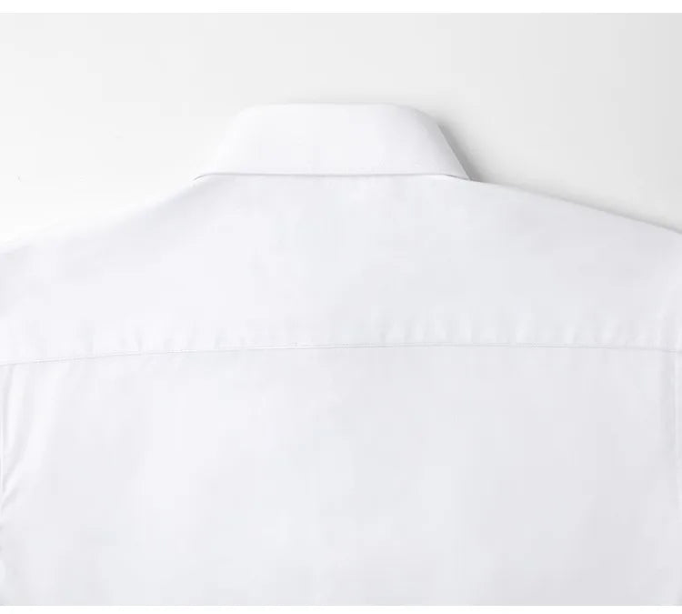 Non-ironing High-end Long-sleeved White Shirt Business Anti-wrinkle Dress Shirt Excellent High-quality Work Business Clothes