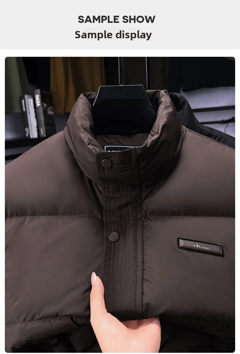 High End Winter New Brand Casual Fashion Warm 85% Duck Down Filled Mens Jacket Designer Feather Windbreaker Puffer Coats