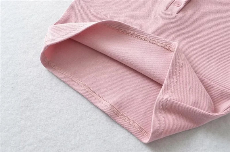 LUNDUNSHIJIA High Quality Plain Short T Shirt Women Cotton Elastic Basic Female T-shirt Slim POLO T-shirts For Women