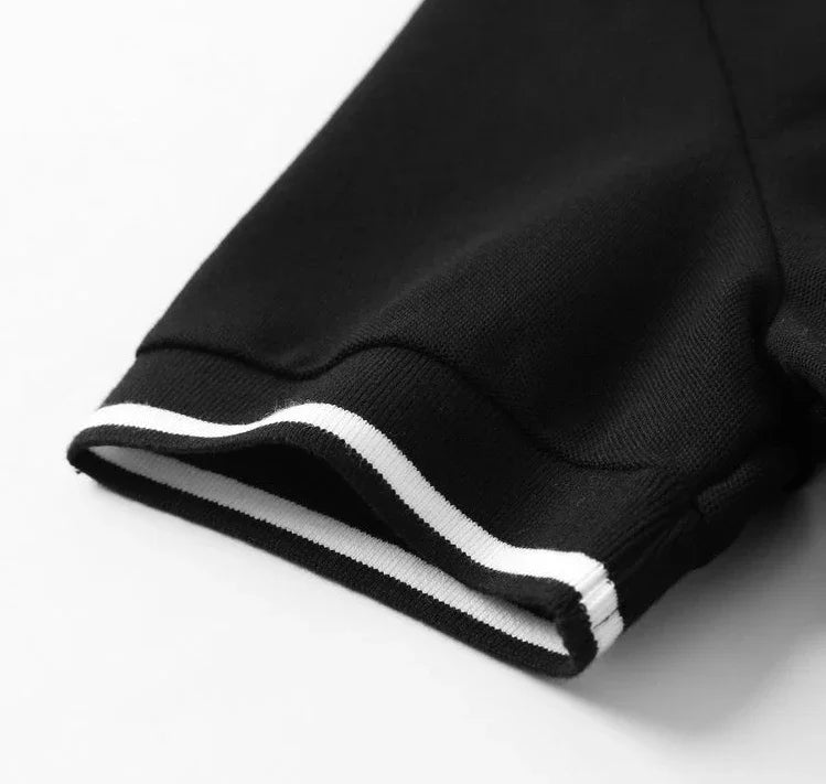 Polo Neck Shirt for Women Button 100℅ Cotton White Embroidery Baggy Woman T Pulovers High Quality Korean Popular Clothes Youth