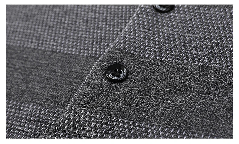 2025 High End New Fashion Brand Striped Designer Embroidery Casual Turn Down Collar Long Sleeve Polo Shirts Men Tops Men Clothes