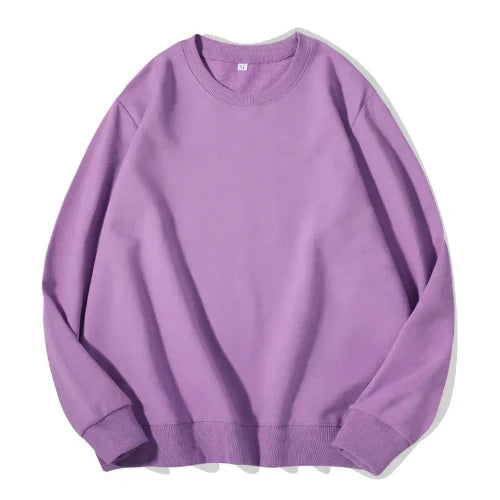 Purple sweatshirt on a white background