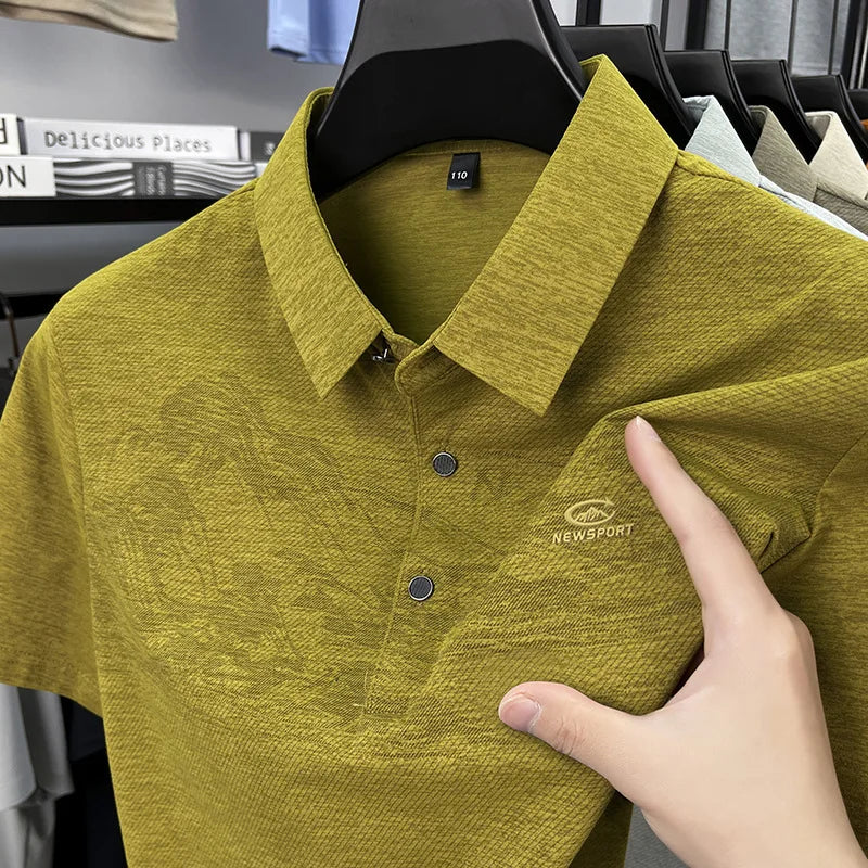 Summer New Print Comfortable Short Sleeve POLO Shirt Collar Fashion Casual T-shirt Cross-border Versatile Top