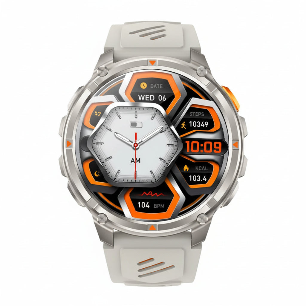 T-Rex3 Ultra Military Smart Watch for Men - 1100mAh Battery, 1.7"