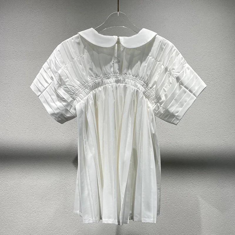2025 Summer Doll Collar Sweet Girl Shirt Loose Short-Sleeved Top for Women polo shirt women