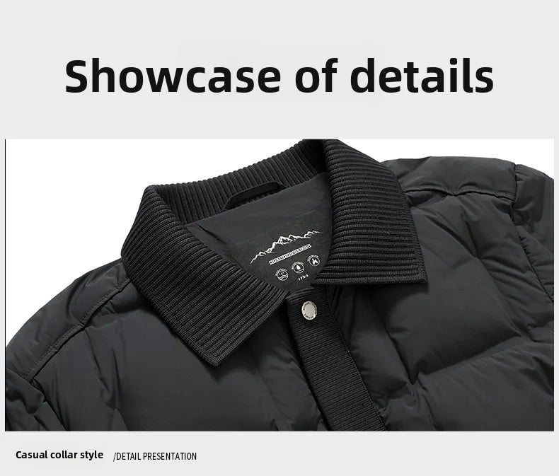 High End 95% Down Brand Casual Fashion Men Down Jacket Winter New Bomber Streetwear Windbreaker Puffer Light Feather Coats