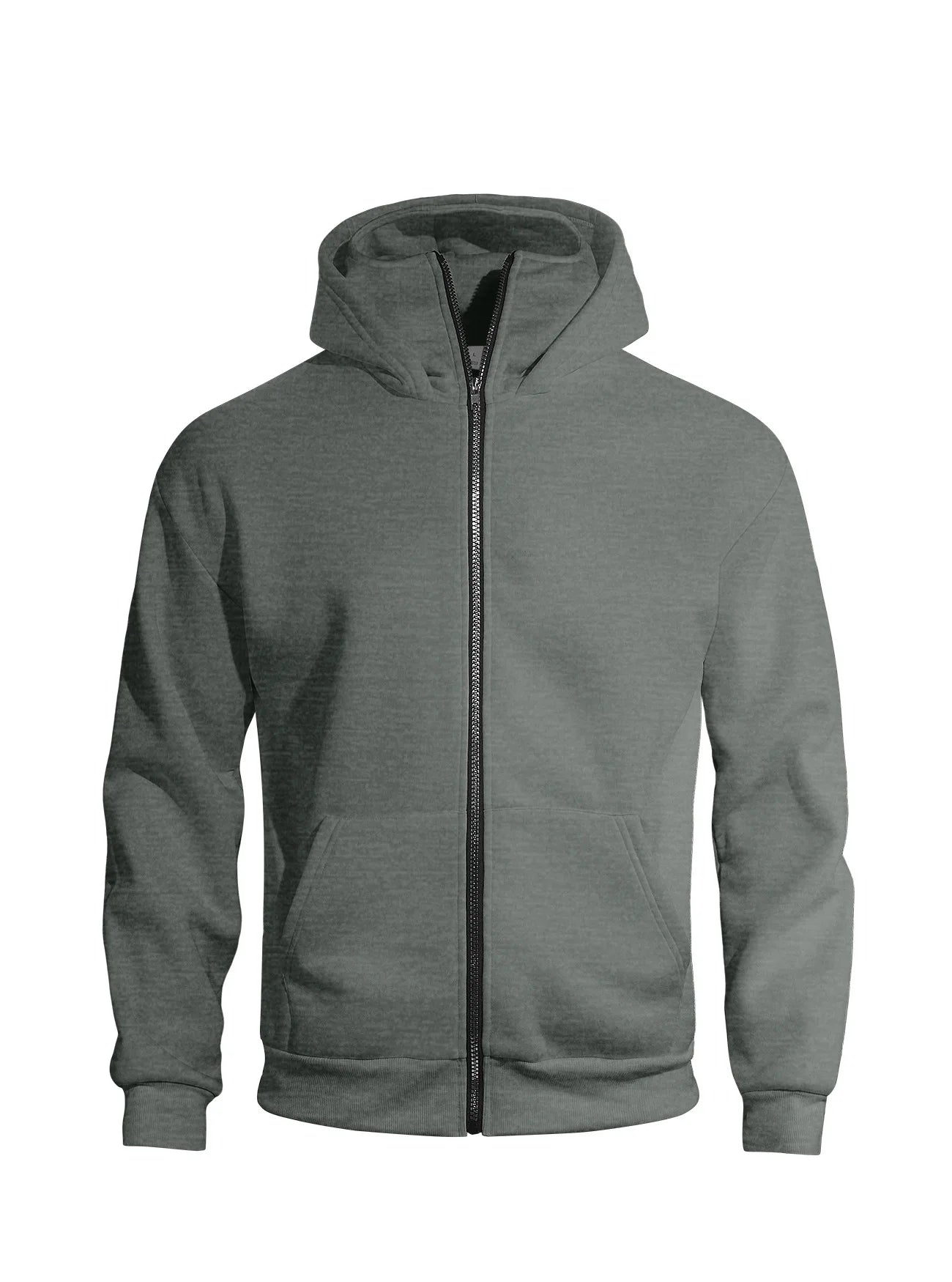 Men's Full Zip Hoodie with Built-in Face Mask Balaclava Techwear Sweatshirt with Crossbody Strap Tactical Streetwear Top