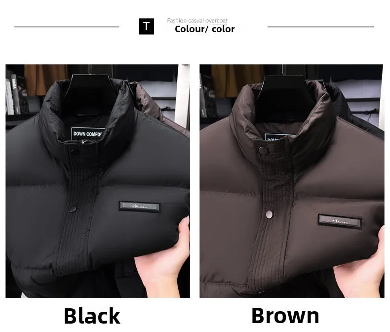 High End Winter New Brand Casual Fashion Warm 85% Duck Down Filled Mens Jacket Designer Feather Windbreaker Puffer Coats