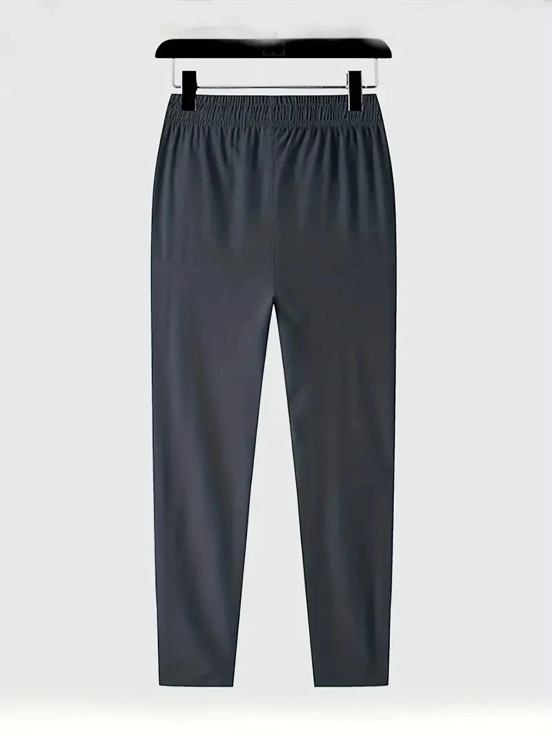 Men's Casual Straight Pants Stretch Elastic Waist Jogger Classic