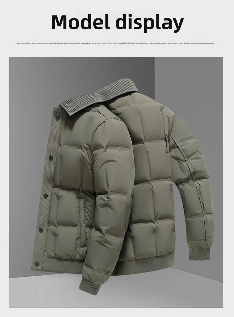 High End 95% Down Brand Casual Fashion Men Down Jacket Winter New Bomber Streetwear Windbreaker Puffer Light Feather Coats