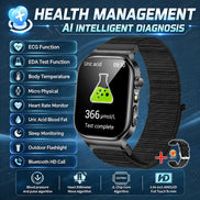 New Hospital Level Health Smart Watch Body Fat ECG Blood oxygen BP Health