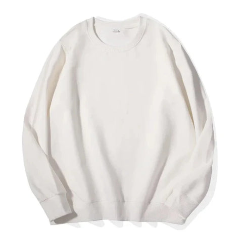 White sweatshirt on a white background