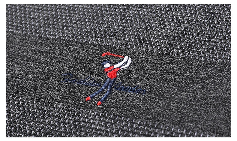 2025 High End New Fashion Brand Striped Designer Embroidery Casual Turn Down Collar Long Sleeve Polo Shirts Men Tops Men Clothes