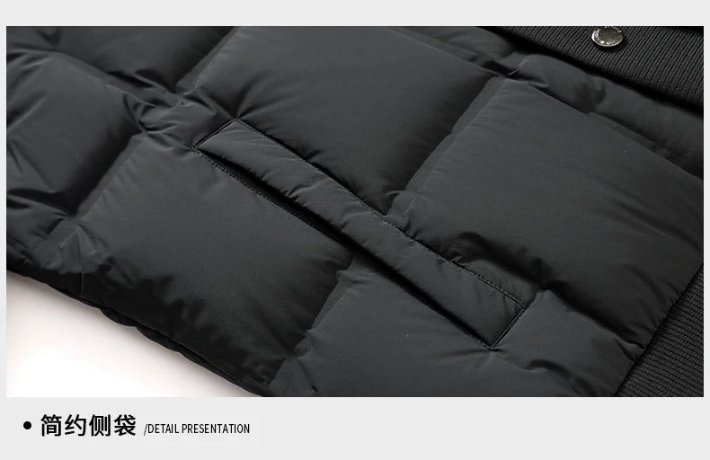 High End 95% Down Brand Casual Fashion Men Down Jacket Winter New Bomber Streetwear Windbreaker Puffer Light Feather Coats