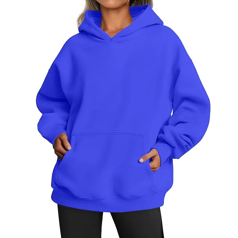 New Women Casual Hoodies Men and Women Fleece Warm Hoodies Spring Autumn Pullovers Fashion Multiple Colour Oversized Sweatshirts