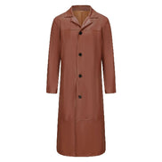 Brown coat with buttons on a white background