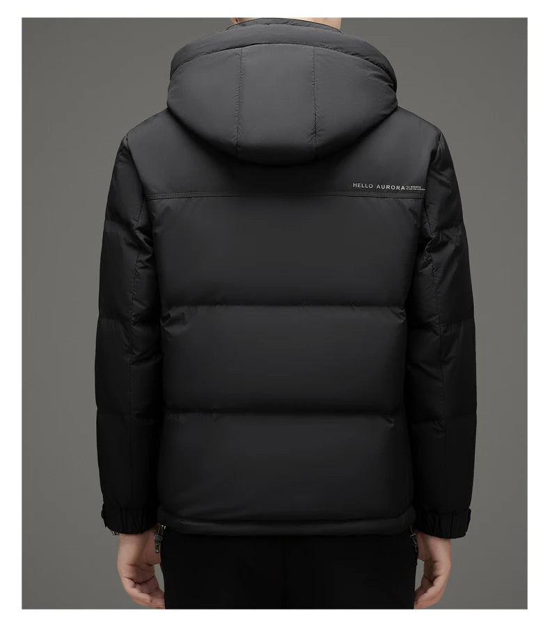 High End 90% White Duck Down Thick Winter New Brand Hooded Casual Fashion Luxury Mens Down Jackets Windbreaker Puffer Coats