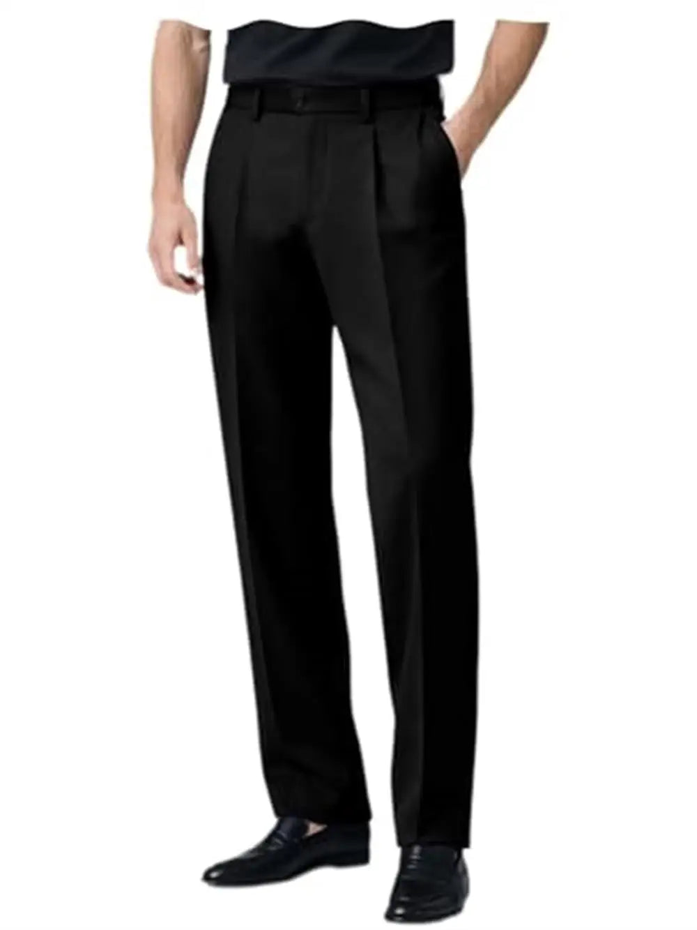 Men's Premium Pleated Wide-Leg Dress Pants Versatile Formal Casual Trousers Chinos Business Daily Office Banquet Wedding Summer