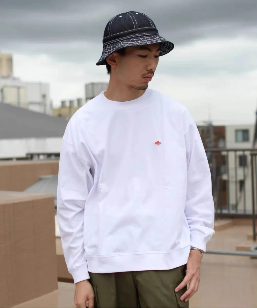 2025 Spring Exported to Japan Thin Sweatshirt Men/Women Same Embroidery Brand Cotton O-Neck Long Sleeve Loose Tracksuit Tops