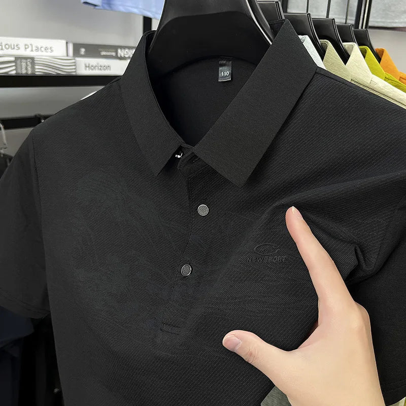 Summer New Print Comfortable Short Sleeve POLO Shirt Collar Fashion Casual T-shirt Cross-border Versatile Top