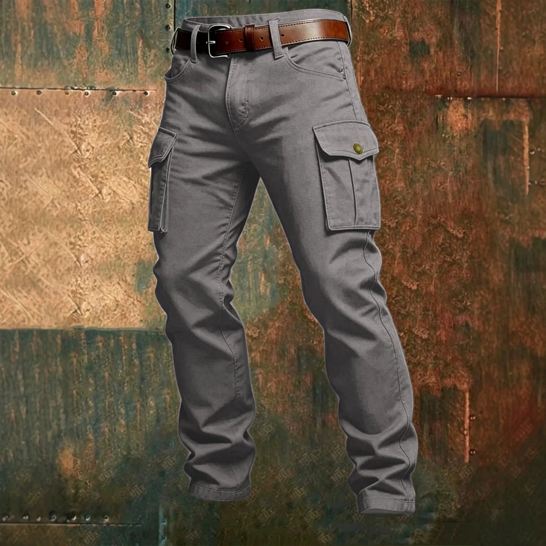 Wear Resistant Work Pant Man Multi-pocket Straight Cargo Trousers Outdoor Jogging Tactical Pants Spring Autumn Casual Trousers