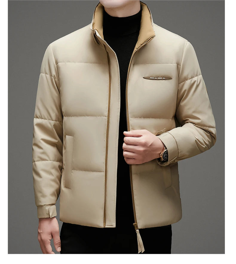 High End White Duck Down Casual Fashion Men Down Jacket Hooded Outerwear Winter Warm Designer Parkas Puffer Feather Coats