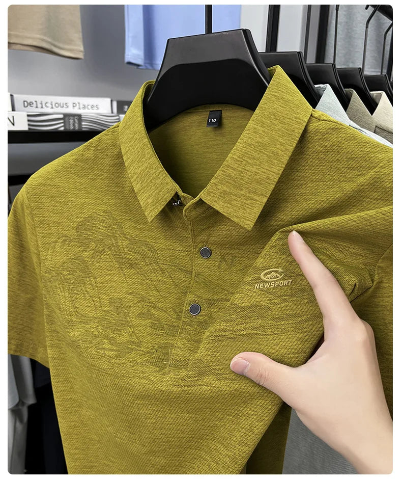 Summer New Print Comfortable Short Sleeve POLO Shirt Collar Fashion Casual T-shirt Cross-border Versatile Top